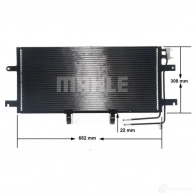 Радиатор кондиционера MAHLE ORIGINAL NEP7 BN5 1437580578 AC 332 000S - Изображение 8