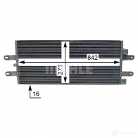 Радиатор кондиционера MAHLE ORIGINAL 1437584364 3 R0ZWB AC 854 000S - Изображение 3