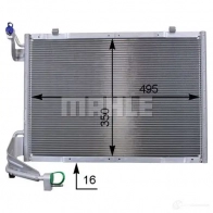 Радиатор кондиционера MAHLE ORIGINAL AC 9 000P 1437584033 4DCVY S - Изображение 7