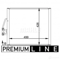 Радиатор кондиционера MAHLE ORIGINAL AC 201 000P SZ GHVZ 1437580077 - Изображение 2