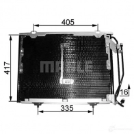 Радиатор кондиционера MAHLE ORIGINAL FY K81 AC 244 001S 1437579401 - Изображение 2