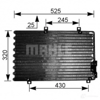 Радиатор кондиционера MAHLE ORIGINAL SID N3U 1437584742 AC 195 000S