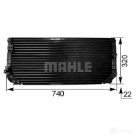 Радиатор кондиционера MAHLE ORIGINAL V4VH6 F AC 249 000S 1437588283