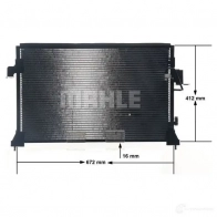Радиатор кондиционера MAHLE ORIGINAL 1437584709 Z2CB IX AC 676 000S - Изображение 8