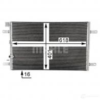 Радиатор кондиционера MAHLE ORIGINAL 1437584414 A38K 3NW ac792000p - Изображение 6