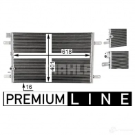 Радиатор кондиционера MAHLE ORIGINAL 1437584414 A38K 3NW ac792000p - Изображение 7