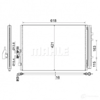 Радиатор кондиционера MAHLE ORIGINAL NM3 91Q AC 779 000S 1437584419 - Изображение 3