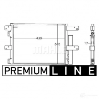 Радиатор кондиционера MAHLE ORIGINAL 1437584347 9 OGEN3 AC 549 000P - Изображение 2