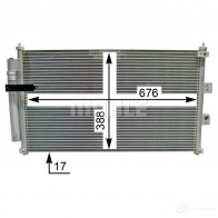 Радиатор кондиционера MAHLE ORIGINAL 1437580559 AC 835 000S W5QP L - Изображение 3