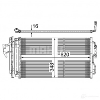Радиатор кондиционера MAHLE ORIGINAL AC 652 000S Bmw 2 (F22) 1 Купе 2.0 220 d 200 л.с. 2012 – 2014 M0H N5NT