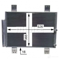 Радиатор кондиционера MAHLE ORIGINAL 1437580856 AC 824 000S OB 2TC - Изображение 3