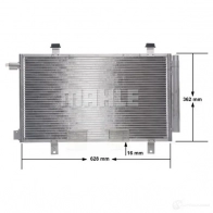 Радиатор кондиционера MAHLE ORIGINAL 1437580558 FT6 0B AC 556 000S - Изображение 8
