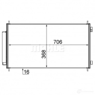 Радиатор кондиционера MAHLE ORIGINAL 1437580372 AC 719 000S 8V 4YWB3