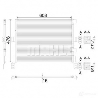 Радиатор кондиционера MAHLE ORIGINAL AC 673 000S NIC7ZZ Y 1437580598 - Изображение 13