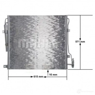 Радиатор кондиционера MAHLE ORIGINAL TBO DGL7 1437585043 AC 760 000S - Изображение 8