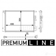 Радиатор кондиционера MAHLE ORIGINAL AC 62 000P 3 CGW2R 1437588142 - Изображение 2
