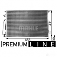 Радиатор кондиционера MAHLE ORIGINAL AC 295 000P 1437584774 00L 2TRI - Изображение 3