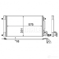 Радиатор кондиционера MAHLE ORIGINAL UGU 70 1437584683 ac566000p - Изображение 3