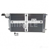 Радиатор кондиционера MAHLE ORIGINAL UGU 70 1437584683 ac566000p - Изображение 4