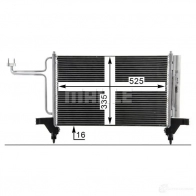 Радиатор кондиционера MAHLE ORIGINAL VZU FXI4 1437584690 AC 790 000P - Изображение 6