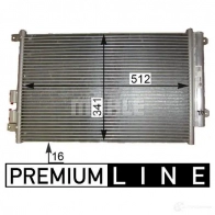 Радиатор кондиционера MAHLE ORIGINAL EEI 4UVZ 1437584684 AC 809 000P - Изображение 3