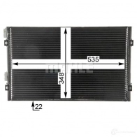 Радиатор кондиционера MAHLE ORIGINAL 1437584697 AC 820 000P F 1WUF - Изображение 6