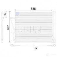 Радиатор кондиционера MAHLE ORIGINAL 1437584666 AC 568 000S Q7 4LZ8H - Изображение 2