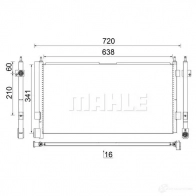 Радиатор кондиционера MAHLE ORIGINAL LA6Z4 6 AC 855 000S 1437584700 - Изображение 5