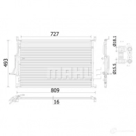 Радиатор кондиционера MAHLE ORIGINAL 1437580991 44J1 G7M AC 908 000S - Изображение 2