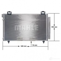 Радиатор кондиционера MAHLE ORIGINAL AC 814 000S 1437581837 GAB VKI - Изображение 7
