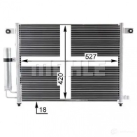 Радиатор кондиционера MAHLE ORIGINAL AC 423 000P 6A 0WN0 1437585071 - Изображение 6