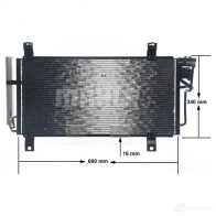 Радиатор кондиционера MAHLE ORIGINAL AC 714 000S W2FF 51 1437580805 - Изображение 8