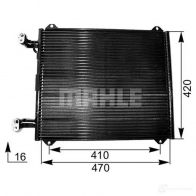 Радиатор кондиционера MAHLE ORIGINAL J 0KVR8 AC 251 000P 1437582193 - Изображение 2