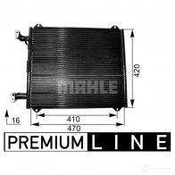 Радиатор кондиционера MAHLE ORIGINAL J 0KVR8 AC 251 000P 1437582193 - Изображение 3