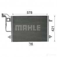 Радиатор кондиционера MAHLE ORIGINAL X2TZ ANJ 1437584376 AC 300 000P - Изображение 5