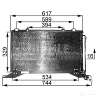 Радиатор кондиционера MAHLE ORIGINAL ZZ B4B 1437587965 AC 208 000P