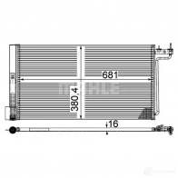 Радиатор кондиционера MAHLE ORIGINAL AC 29 000P KY 96DCD 1437585037