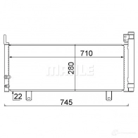 Радиатор кондиционера MAHLE ORIGINAL FAW IAC AC 639 000S 1437585057