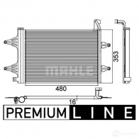 Радиатор кондиционера MAHLE ORIGINAL 1437580833 SXCRVP 5 AC 359 000P - Изображение 2