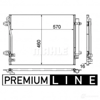 Радиатор кондиционера MAHLE ORIGINAL AC 734 000P 1437581389 FQY JJU - Изображение 2
