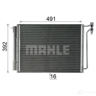 Радиатор кондиционера MAHLE ORIGINAL 1437584377 AC 311 000P K3Y 9T9Y - Изображение 5