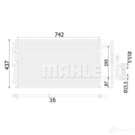 Радиатор кондиционера MAHLE ORIGINAL Z PA9Z AC 907 000S 1437587928 - Изображение 2