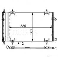 Радиатор кондиционера MAHLE ORIGINAL 1437581225 AC 668 000P F SUGX - Изображение 3