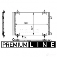 Радиатор кондиционера MAHLE ORIGINAL 1437581225 AC 668 000P F SUGX - Изображение 4