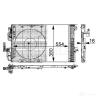 Радиатор кондиционера MAHLE ORIGINAL Opel Astra (G) 2 Седан 1.4 (F69) 90 л.с. 2007 – 2009 AC 337 000P 83 9MB