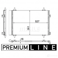 Радиатор кондиционера MAHLE ORIGINAL 1437588042 AC 554 000P Z N2OX - Изображение 2