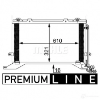 Радиатор кондиционера MAHLE ORIGINAL 13YAJ FJ 1437580859 AC 248 000P - Изображение 2