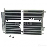 Радиатор кондиционера MAHLE ORIGINAL W80 3698 1437581372 AC 787 000S - Изображение 3