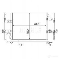 Радиатор кондиционера MAHLE ORIGINAL 1PHN 0 ac582000p 1437587963