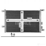 Радиатор кондиционера MAHLE ORIGINAL E67ANS K 1437581242 AC 804 000P - Изображение 6